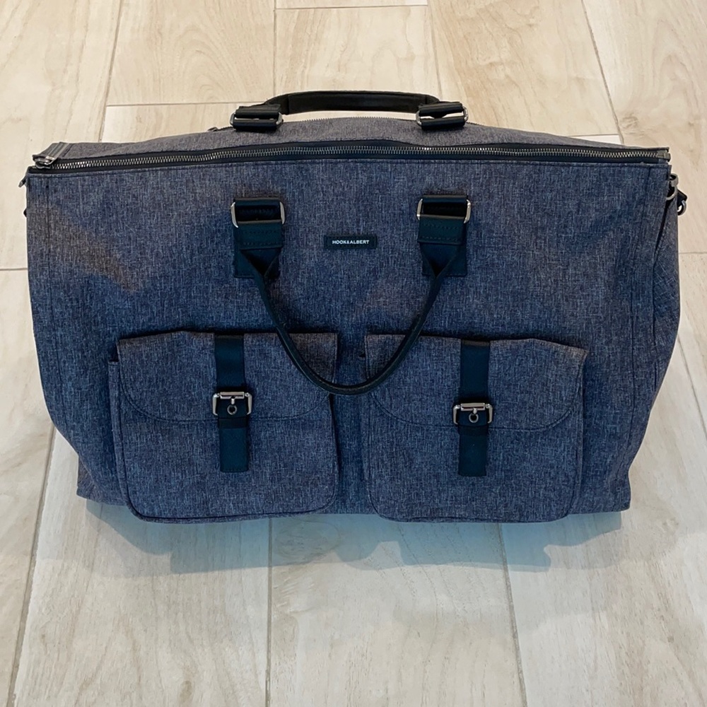 Weekender Duffel Bag in Gray by Hook & Albert
